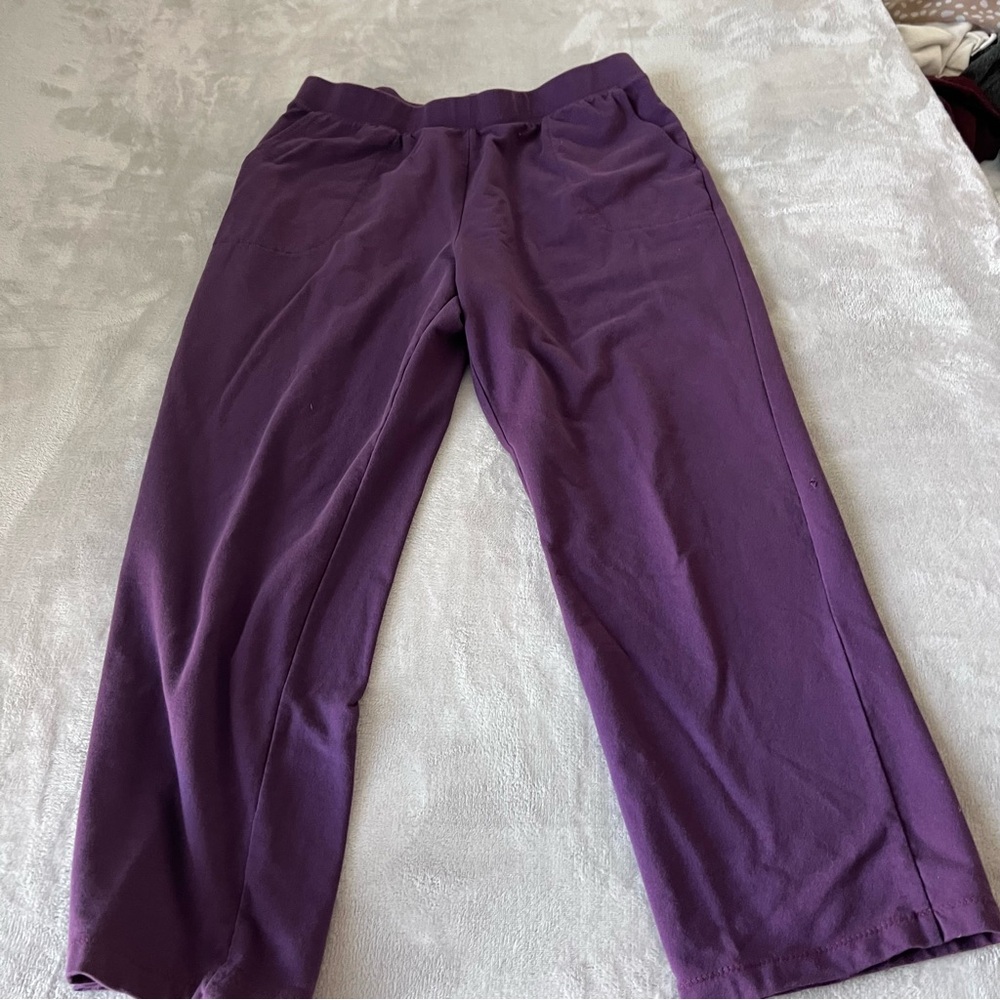 Denim&Co Women's Purple Track Pants